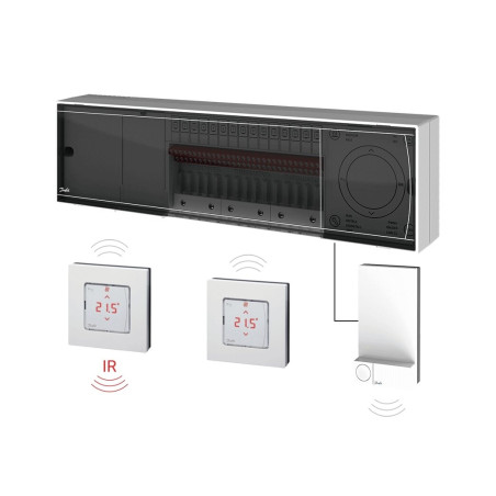 Käsklusikarp (põrandakütte juhtimisseade) DANFOSS Icon™ 24 V, 15 tsooni, 088U1142