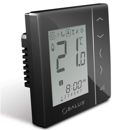 Встраиваемые термостаты для программирования помещений SALUS черные, VS30B