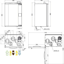 Heat Recovery Unit SYSTEMAIR Save VTR 250/b R/L (1000 W)