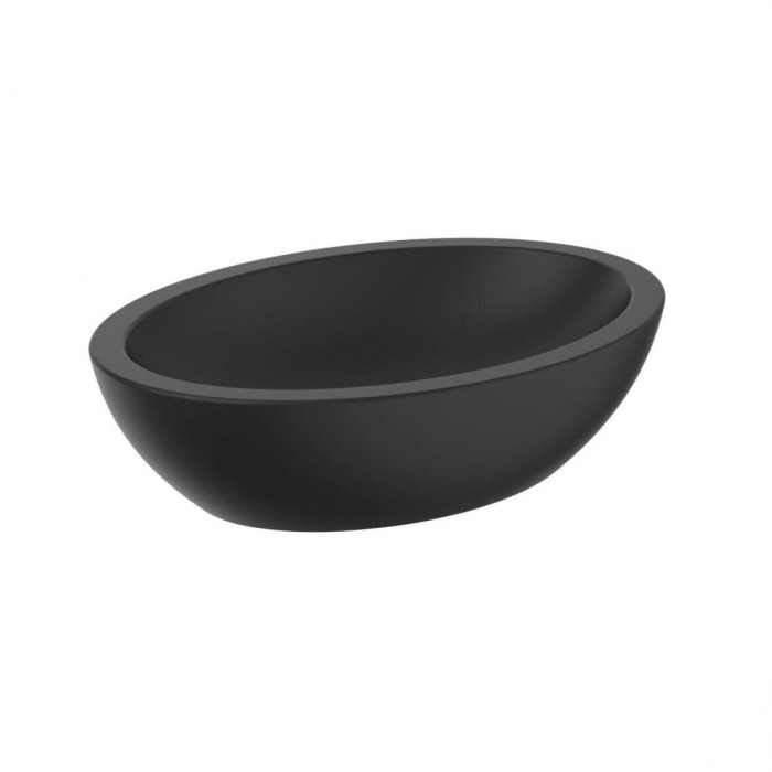Valamu-duss IDEAL STANDARD Strada O 60 x 42 cm, must - juukseklamber