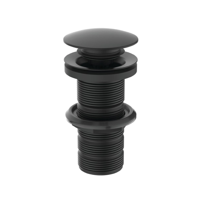 Bottom valve Click Clack IDEAL STANDARD without overflow, black-matt
