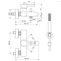 Смесители для ванной IDEAL STANDARD Cerline, черный матовый, BC270XG