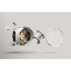 Built-in thermostatic shower system IDEAL STANDARD Ceratherm C100, with a 200 mm case head, matte black, KCT20XG