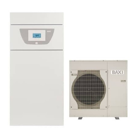 Тепловой насос воздух - вода 4.5 кВт BAXI PBS-i 4.5 MR E FS2 с интегрированным 180 л котлом, одноконтурный