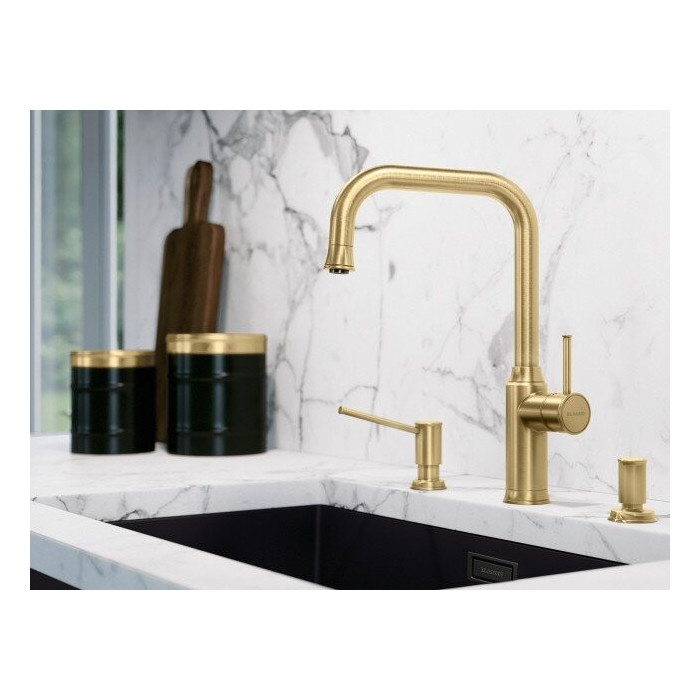 BLANCO Livia soap dispenser, satin-gold, 526698