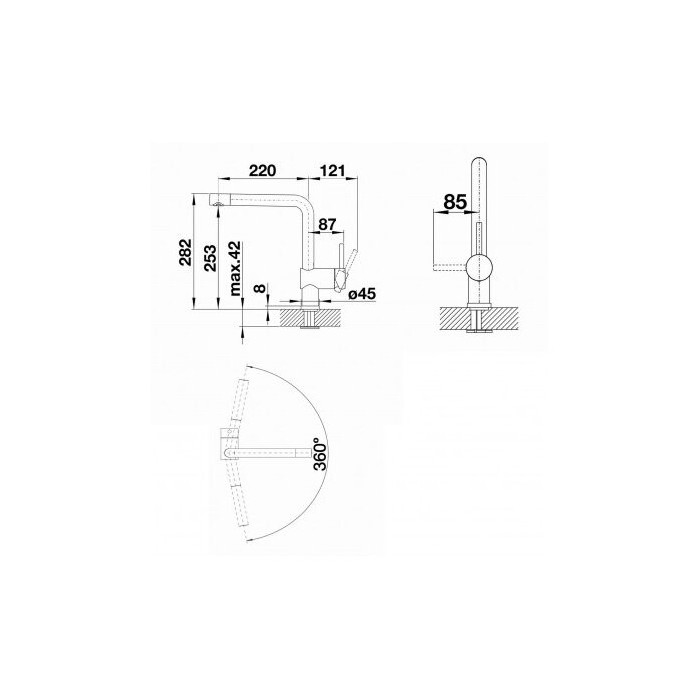 Kitchen (sink) mixer BLANCO LINUS, Satin Gold
