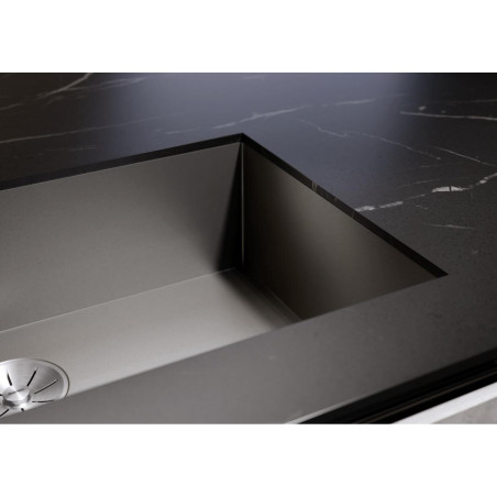 BLANCO Zerox 700-U stainless steel sink, Dark steel