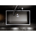 BLANCO Zerox 700-IF stainless steel sink, Dark steel
