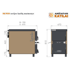 Küpsetuskamin AUKŠTAITIJOS KATILAI 10 kW, M