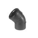 Madalakohaline siseveetorustiku küünarnukk WAVIN SiTech+ 75 x 45°