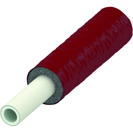 Kihiline toru 6 mm isolatsiooniga (punane) TECEflex PE-Xc/AL/PE-RT 16 x 2,2 mm (75 m)