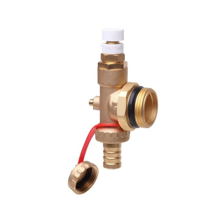The rear section DANFOSS with a manual actuator is a drainage valve.