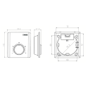 Built-in room thermostats HERZ