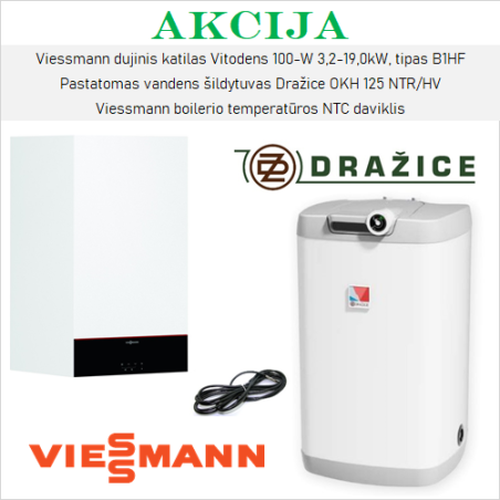 Акционный VIESSMANN 19 кВт из DRAŽICE 125 л комплекты отопительного оборудования