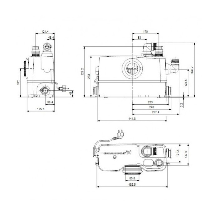 Reoveepump GRUNDFOS Sololift2 WC-3