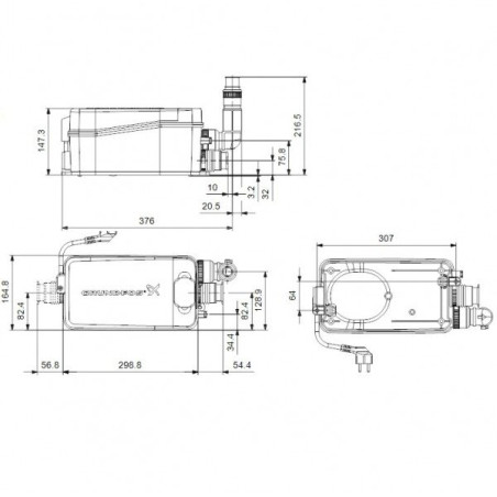 Reoveepump GRUNDFOS Sololift2 D-2