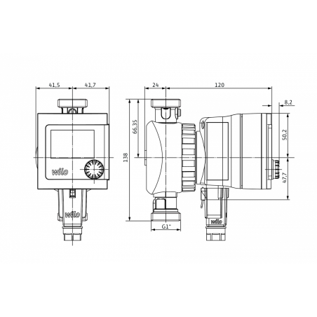 Circulating pump for drinking water WILO Star-Z Nova T
