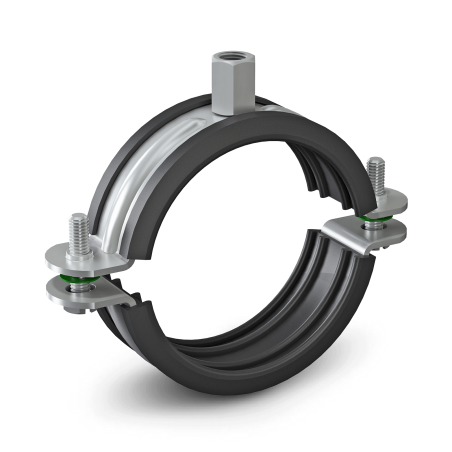 Metallkinnitus kahekordse keermestusega mürasummutuse sisudega NICZUK METALL 1"" (31-36 mm), M8-M10