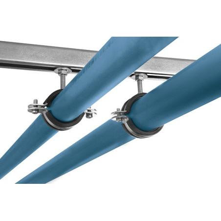 Metalliline hoidik kahekordse keermestusega mürasummutuse sisudega NICZUK METALL 6"" (151-160 mm), M8-M10