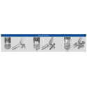 Metal holder with double thread for noise reduction inserts NICZUK METALL 2"" (59-64 mm), M8-M10