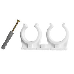 Plastikust kahekordne hoidja CAPRICORN 15-16 mm