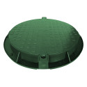 Plastic drainage / drainage well cover 780 PE (green)
