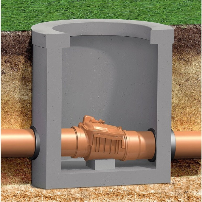 Backflow sewer valve DN 160