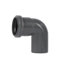 WAVIN Optima 50 x 90° gray indoor sewage elbow
