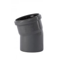 WAVIN Optima 110 x 15° gray indoor sewage elbow