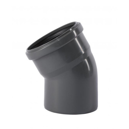 Siseveetorustiku küünarnukk WAVIN Optima 110 x 30°, hall