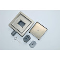 Shower drain Vline360Pro with a tile-in grate, especially low at 56 mm