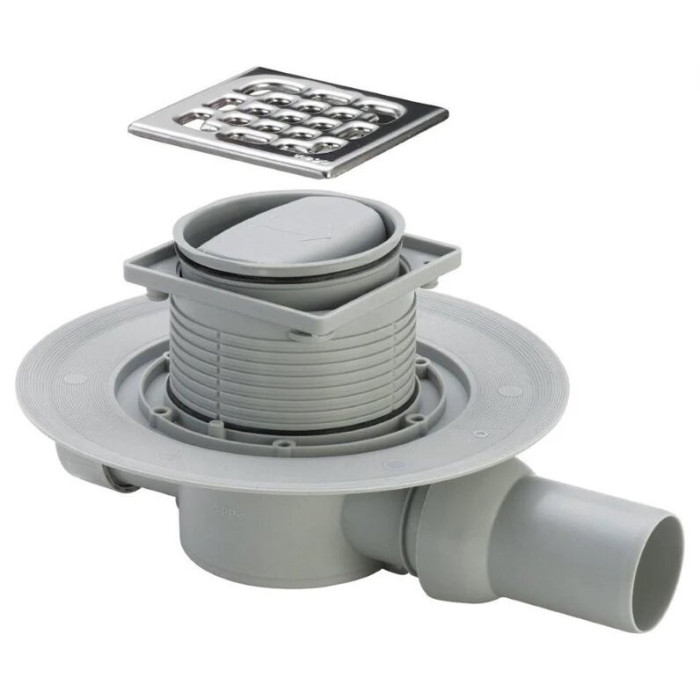 Horizontal trap VIEGA with a "dry" siphon