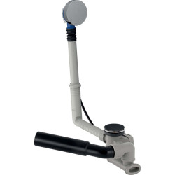 Overflow bath siphon GEBERIT, chrome cover
