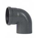 WAVIN Optima 110 x 90° internal sewage elbow, gray