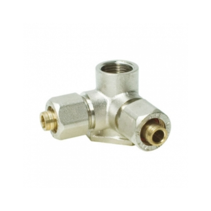 Уголок крепится двойным зажимом IVAR 16 (2.0) x 1/2"" середина