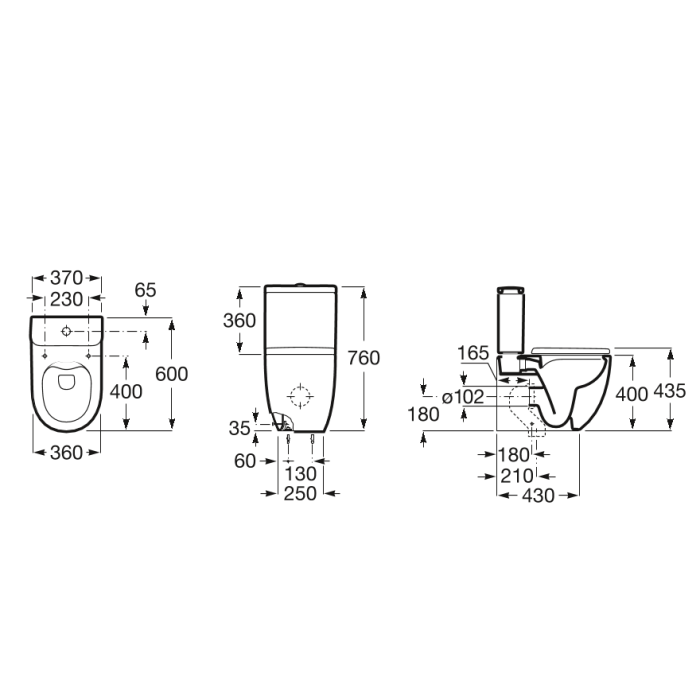 Смеситель ROCA Meridian Compact Rimless
