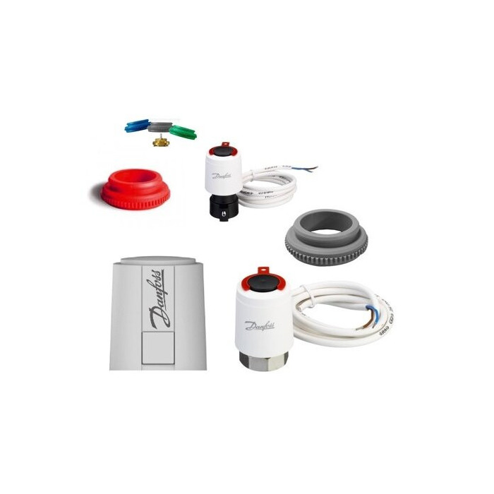 Thermostatic drive for underfloor heating manifold (Selection from various manufacturers)