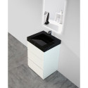 Vannitav montuoyama VITRAZ 610 x 559 mm, mustast marmorist