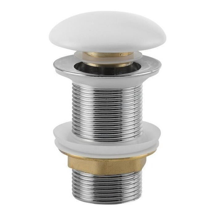 Bottom valve Click Clack with ceramic head, without overflow