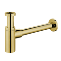 Siphon for sink OMNIRES, designed with golden feathers