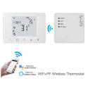 Wireless surface-mounted indoor thermostats Wiriless, white