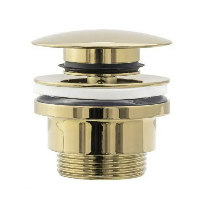 Luxury Click Clack universal drain valve, gold