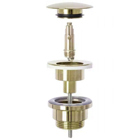 Luxury Click Clack universal drain valve, gold