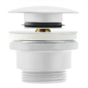 Luxury Click Clack universal drain valve, white