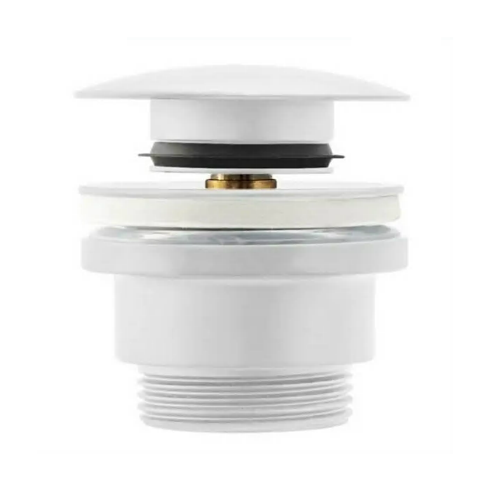 Luxury Click Clack universal drain valve, white