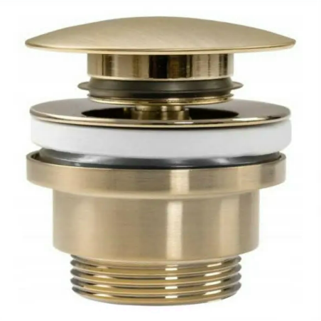 Luxury Click Clack universal drain valve, brushed aux.