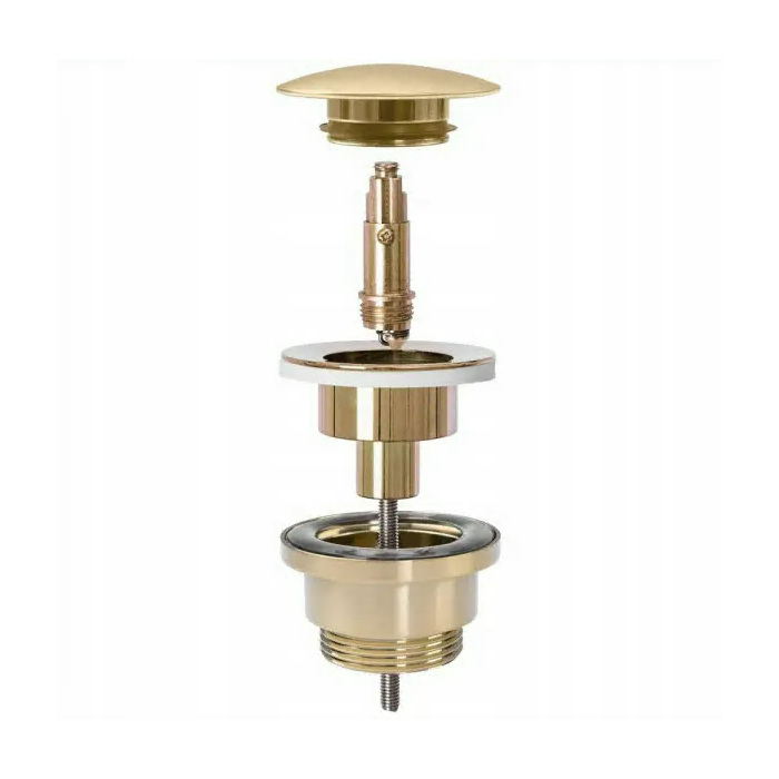 Luxury Click Clack universal drain valve, brushed aux.