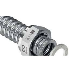 Kruvi DN25 x 1 1/4"" gofreeritud roostevabast terasest torule