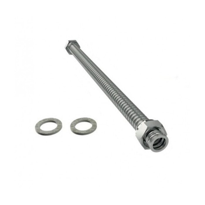 Corrugated pipe made of AISI 316L alloyed stainless steel DN16, with crimped nuts (3/4"") middle x (3/4") middle (Input