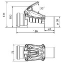 Backflow sewer valve KARMAT DN 50, courts
